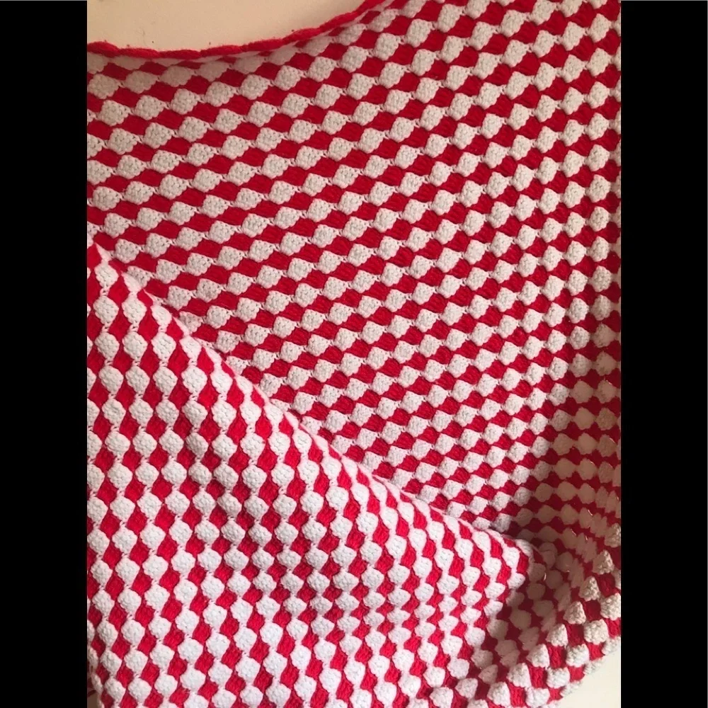 Rare Vintage 1960’s Hand Sewn Reversible Blanket